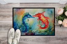 Load image into Gallery viewer, Seahorses Doormat - Large 24x36 – Indoor/Outdoor Floor Mat with Artistic Flair
