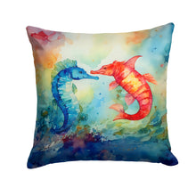 Load image into Gallery viewer, Seahorses Throw Pillow