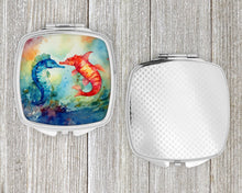Load image into Gallery viewer, Seahorses Compact Mirror – Stylish Purse Mirror with Artistic Covers