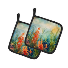 Load image into Gallery viewer, Seaweed Pot Holders - Set of 2 Decorative Kitchen Helpers | Made in the USA