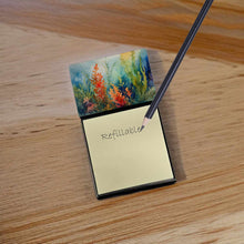 Load image into Gallery viewer, Seaweed Sticky Note Holder- Refiilable Desk Accessory Note Pad