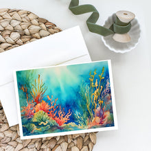 Load image into Gallery viewer, Seaweed Greeting Cards - Blank Note Cards – 8-Pack of Artist-Designed Cards with Envelopes
