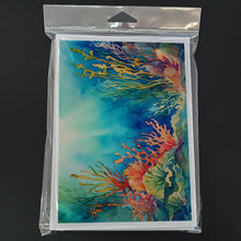 Load image into Gallery viewer, Seaweed Greeting Cards - Blank Note Cards – 8-Pack of Artist-Designed Cards with Envelopes