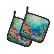 Load image into Gallery viewer, Seaweed Pot Holders - Set of 2 Decorative Kitchen Helpers | Made in the USA