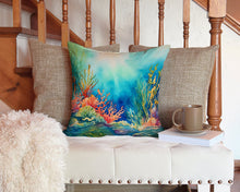 Load image into Gallery viewer, Seaweed Throw Pillow - 14x14 Decorative Pillow – Art for Your Home &amp; Patio