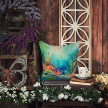 Load image into Gallery viewer, Seaweed Throw Pillow - 14x14 Decorative Pillow – Art for Your Home &amp; Patio