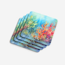 Load image into Gallery viewer, Seaweed Coasters - Set of 4 Lightweight Foam, Absorbent Drink Coasters