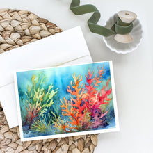 Load image into Gallery viewer, Seaweed Greeting Cards - Blank Note Cards – 8-Pack of Artist-Designed Cards with Envelopes