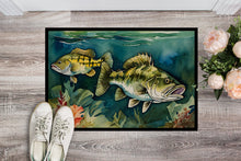 Load image into Gallery viewer, Smallmouth Bass Doormat - Large 24x36 – Indoor/Outdoor Floor Mat with Artistic Flair