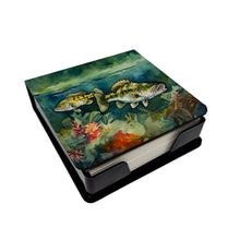 Load image into Gallery viewer, Smallmouth Bass PU Leather Note Paper Holder