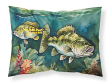 Load image into Gallery viewer, Smallmouth Bass Standard Pillowcase – Artistic Decorative Front, White Back