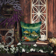 Load image into Gallery viewer, Smallmouth Bass Throw Pillow
