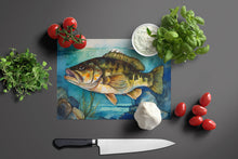 Load image into Gallery viewer, Smallmouth Bass Glass Cutting Boards – Durable, Decorative Kitchen Art Large