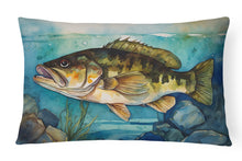 Load image into Gallery viewer, Smallmouth Bass Throw Pillow