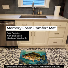 Load image into Gallery viewer, Smallmouth Bass Memory Foam Kitchen Mat DAC2827RUG