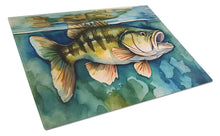 Load image into Gallery viewer, Smallmouth Bass Glass Cutting Boards – Durable, Decorative Kitchen Art Large