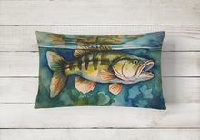 Load image into Gallery viewer, Smallmouth Bass Throw Pillow