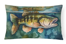 Load image into Gallery viewer, Smallmouth Bass Throw Pillow