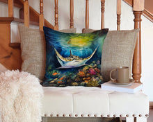Load image into Gallery viewer, Sting Ray Throw Pillow - 14x14 Decorative Pillow – Art for Your Home &amp; Patio