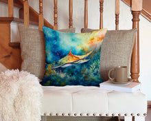 Load image into Gallery viewer, Sting Ray Throw Pillow - 14x14 Decorative Pillow – Art for Your Home &amp; Patio