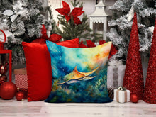 Load image into Gallery viewer, Sting Ray Throw Pillow - 14x14 Decorative Pillow – Art for Your Home &amp; Patio