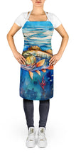 Load image into Gallery viewer, Striped Bass Apron – Artist-Designed Kitchen, BBQ &amp; Craft Apron