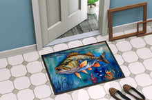 Load image into Gallery viewer, Striped Bass Doormat - Large 24x36 – Indoor/Outdoor Floor Mat with Artistic Flair