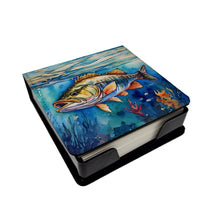 Load image into Gallery viewer, Striped Bass PU Leather Note Paper Holder