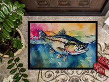 Load image into Gallery viewer, Striped Bass Doormat - Large 24x36 – Indoor/Outdoor Floor Mat with Artistic Flair