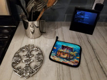 Load image into Gallery viewer, Treasure Chest Pot Holders - Set of 2 Decorative Kitchen Helpers | Made in the USA