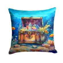 Load image into Gallery viewer, Treasure Chest Throw Pillow - 14x14 Decorative Pillow – Art for Your Home &amp; Patio