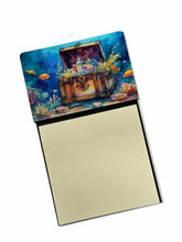 Load image into Gallery viewer, Treasure Chest Sticky Note Holder- Refiilable Desk Accessory Note Pad