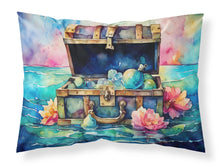 Load image into Gallery viewer, Treasure Chest Standard Pillowcase – Artistic Decorative Front, White Back