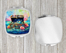 Load image into Gallery viewer, Treasure Chest Compact Mirror – Stylish Purse Mirror with Artistic Covers