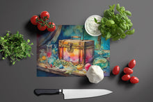 Load image into Gallery viewer, Treasure Chest Glass Cutting Boards – Durable, Decorative Kitchen Art Large