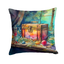 Load image into Gallery viewer, Treasure Chest Throw Pillow - 14x14 Decorative Pillow – Art for Your Home &amp; Patio