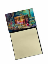 Load image into Gallery viewer, Treasure Chest Sticky Note Holder- Refiilable Desk Accessory Note Pad