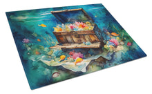 Load image into Gallery viewer, Treasure Chest Glass Cutting Boards – Durable, Decorative Kitchen Art Large