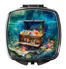 Load image into Gallery viewer, Treasure Chest Compact Mirror – Stylish Purse Mirror with Artistic Covers