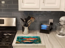 Load image into Gallery viewer, Trout Glass Cutting Boards – Durable, Decorative Kitchen Art Large