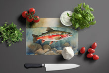 Load image into Gallery viewer, Trout Glass Cutting Boards – Durable, Decorative Kitchen Art Large