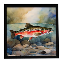 Load image into Gallery viewer, Trout Framed Metal Print