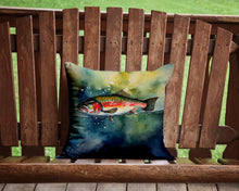 Load image into Gallery viewer, Trout Throw Pillow - 14x14 Decorative Pillow – Art for Your Home &amp; Patio