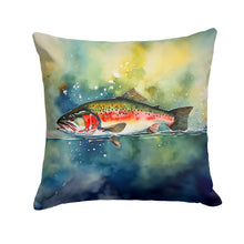 Load image into Gallery viewer, Trout Throw Pillow - 14x14 Decorative Pillow – Art for Your Home &amp; Patio