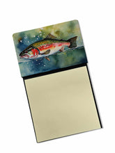 Load image into Gallery viewer, Trout Sticky Note Holder- Refiilable Desk Accessory Note Pad