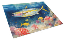Load image into Gallery viewer, Yellowfin Tuna Glass Cutting Boards – Durable, Decorative Kitchen Art Large