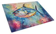 Load image into Gallery viewer, Yellowfin Tuna Glass Cutting Boards – Durable, Decorative Kitchen Art Large
