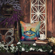 Load image into Gallery viewer, Yellowfin Tuna Throw Pillow - 14x14 Decorative Pillow – Art for Your Home &amp; Patio