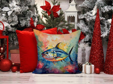 Load image into Gallery viewer, Yellowfin Tuna Throw Pillow - 14x14 Decorative Pillow – Art for Your Home &amp; Patio