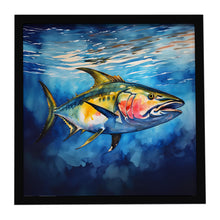 Load image into Gallery viewer, Yellowfin Tuna Framed Metal Print